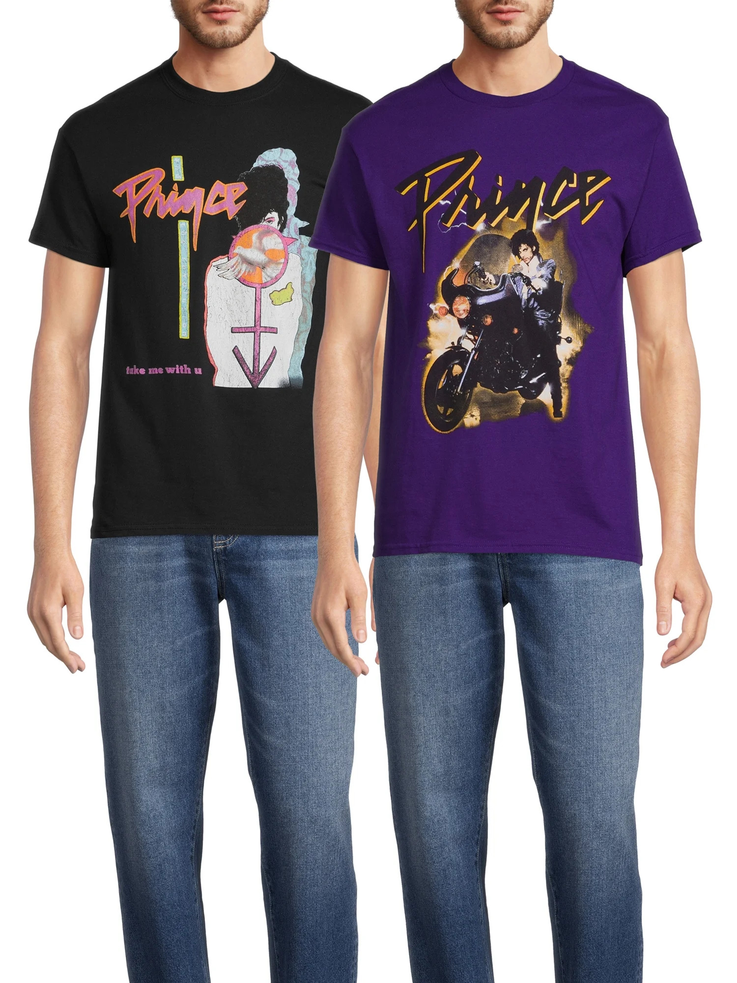 Prince Men's & Big Men's Graphic Tees with Short Sleeves, 2-Pack | Walmart (US)