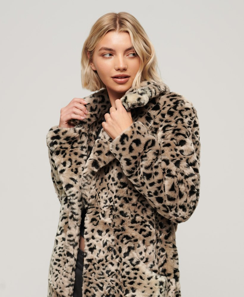 Vintage Long Faux Fur Coat | Superdry (US)