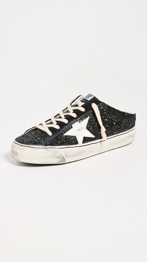Super-Star Sabot Vce Glitter Upper Suede Lacing Bio Based Star Sneakers | Shopbop
