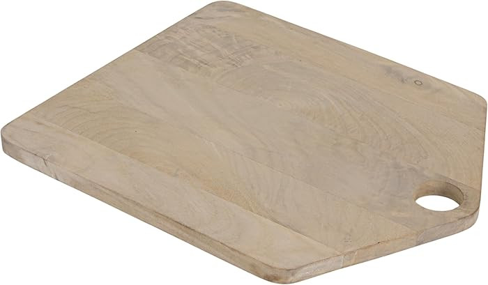 Creative Co-Op Mango Wood Cheese/Cutting Board with Handle, Whitewashed | Amazon (CA)