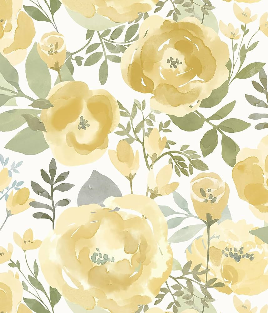 Orainege Floral Wallpaper Peel and Stick Wallpaper 16.9inx118.1in Self Adhesive Wallpaper Boho Co... | Amazon (US)