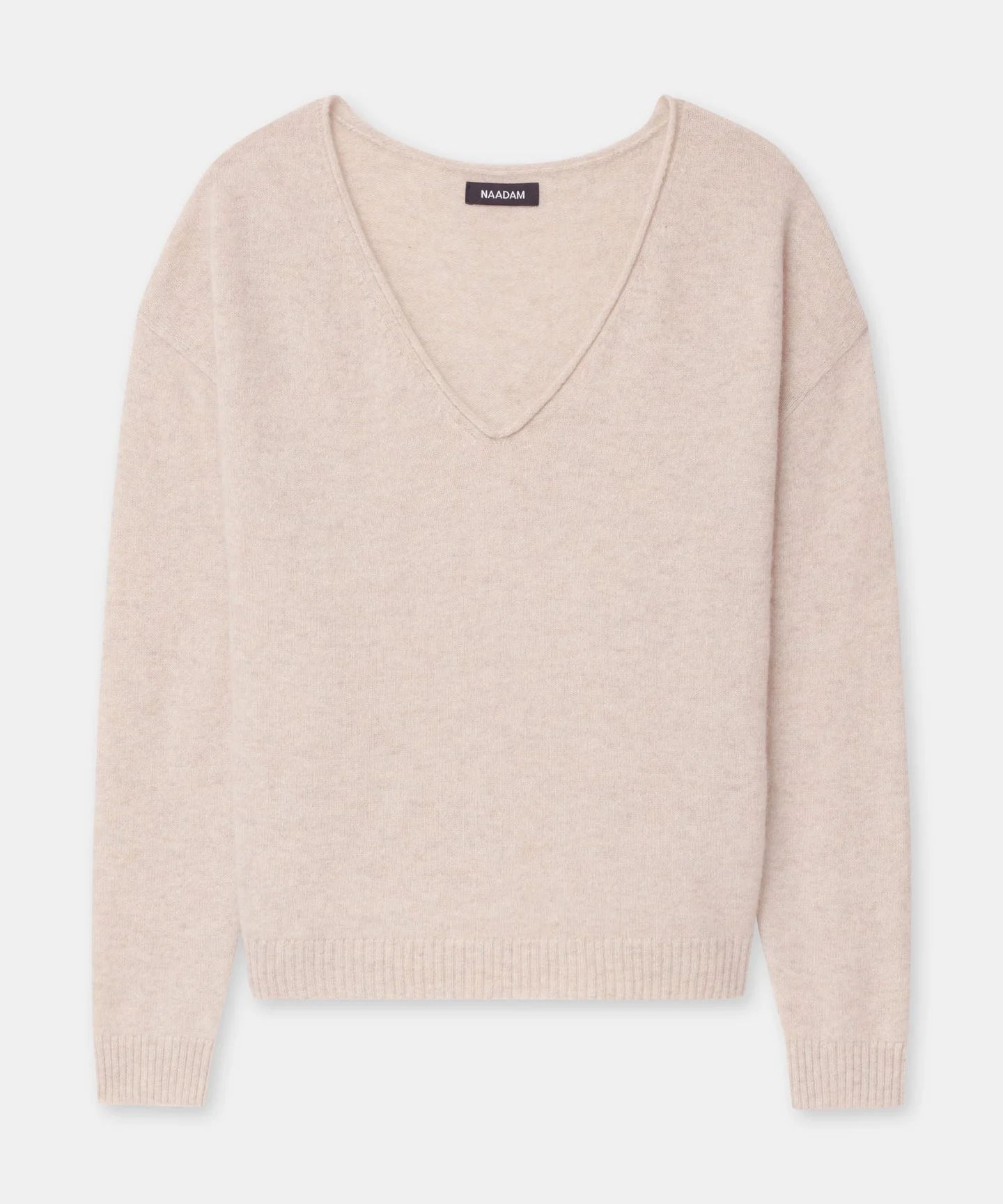 Lightweight Cashmere V-Neck Sweater | NAADAM