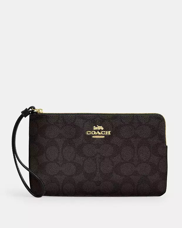 Large Corner Zip Wristlet | Coach Outlet US