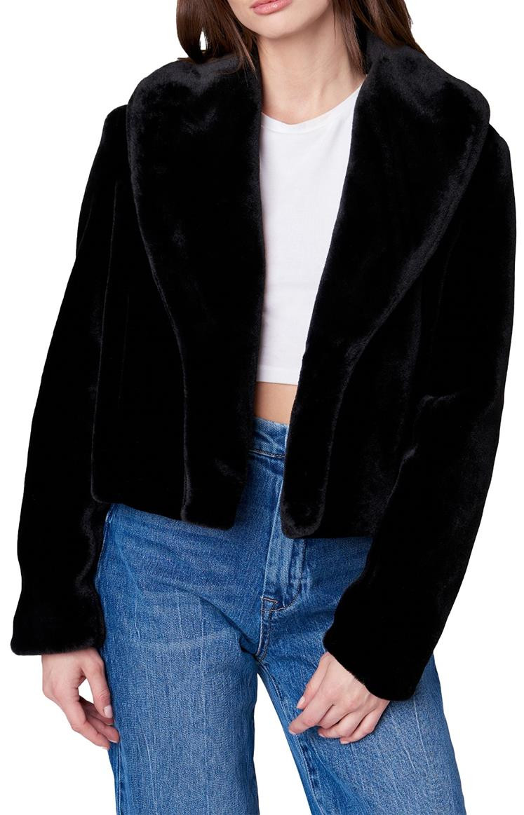 Faux Fur Cropped Jacket | South Moon Under