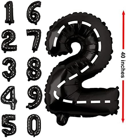 PartyTreasuresCo Race Car Balloon Birthday Party Decorations for Boys - Racecar Party Supplies Happy | Amazon (US)