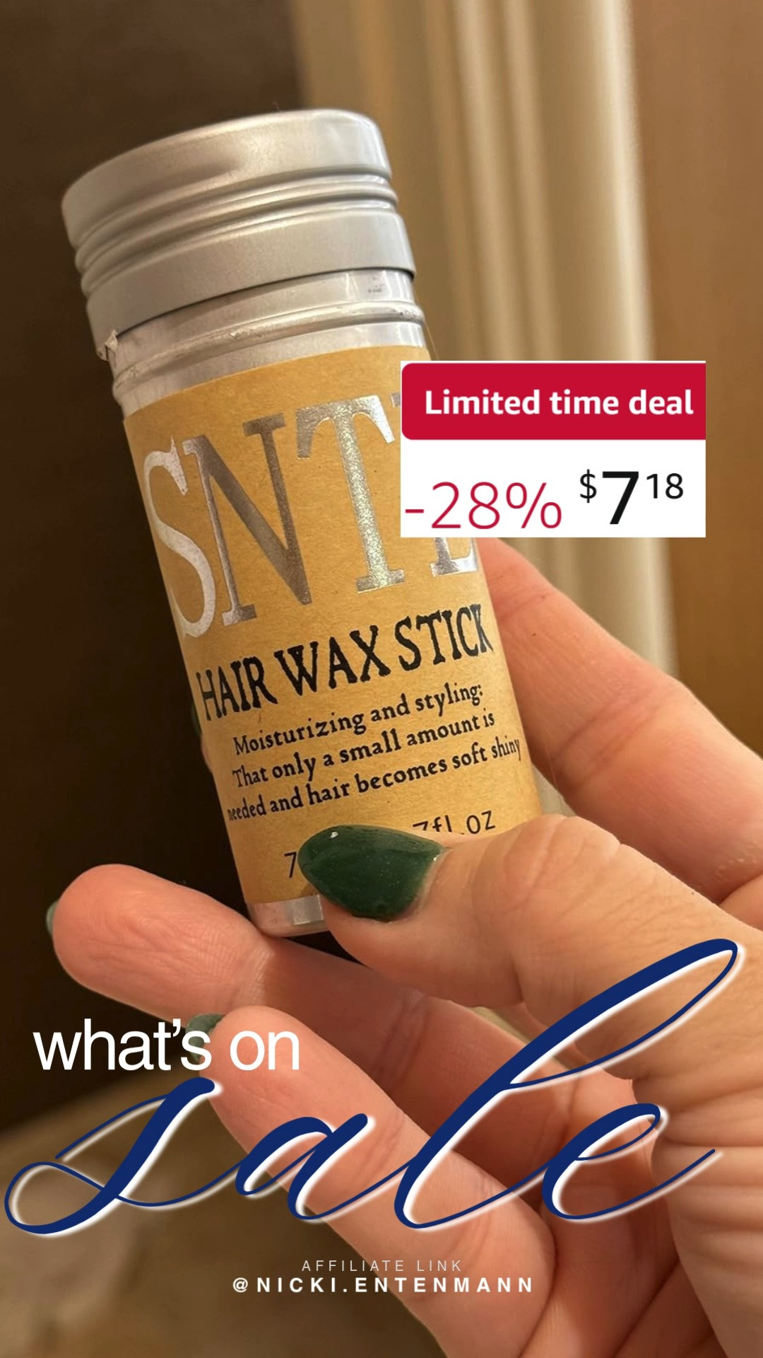 Smooth hair days are here with the Samnyte Hair Wax Stick, your secret weapon for taming flyaways and adding sleek shine effortlessly. ✨💁‍♀️🌸  

#SamnyteHairWaxStick #haircare #hairstyling #beauty #hairproducts #sleekhair #flyawaycontrol #hairwax #hairlove #stylingtips 

 #LTKgrwm #LTKSaleAlert #LTKBeauty
