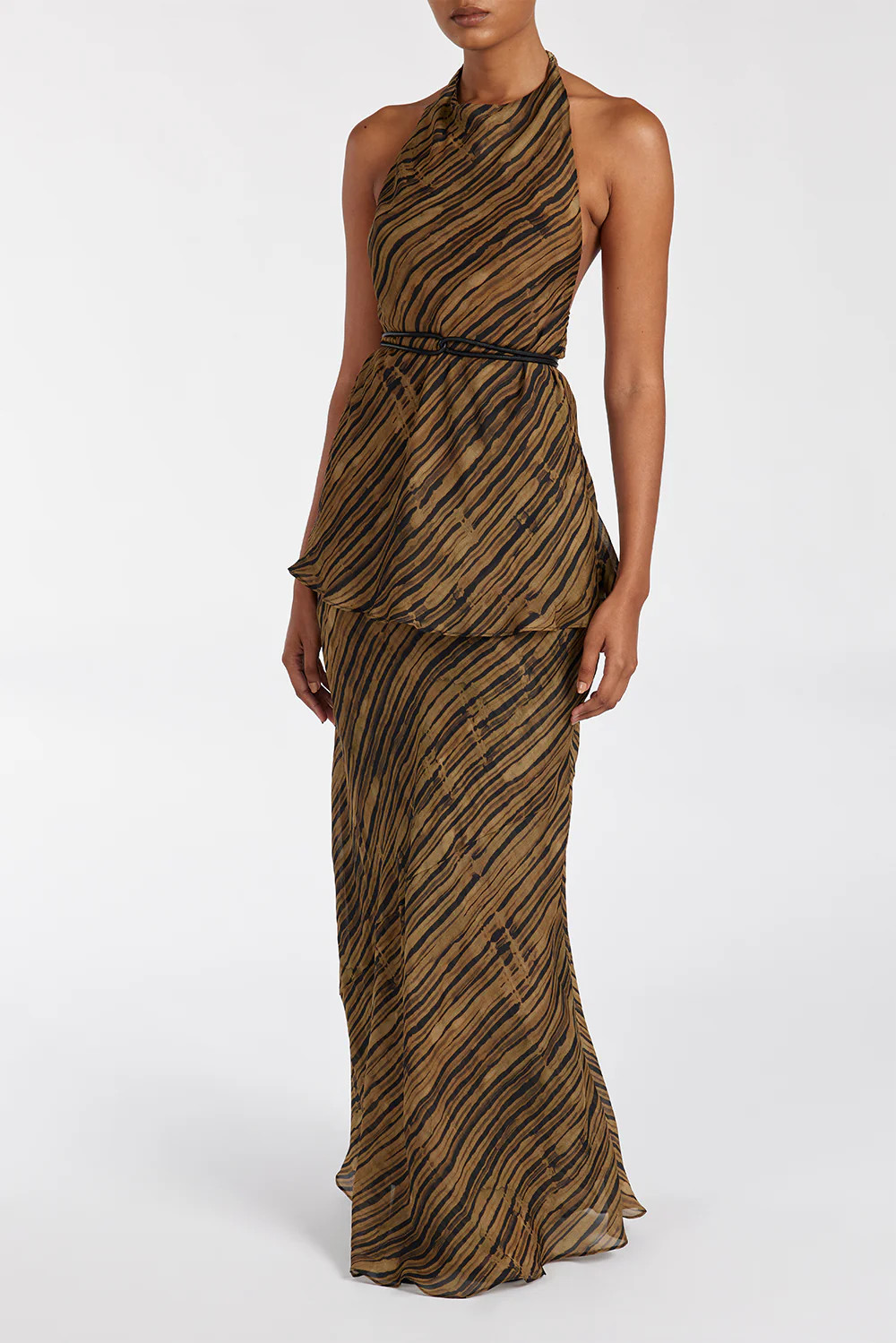 FLEUR DARK CHOCOLATE MIDI SKIRT | DISSH