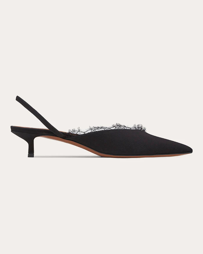 Irena Lace Slingback Mule | Olivela