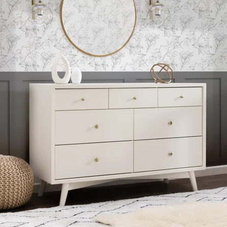 Palma 7 Drawer 53" W Double Dresser | Wayfair North America