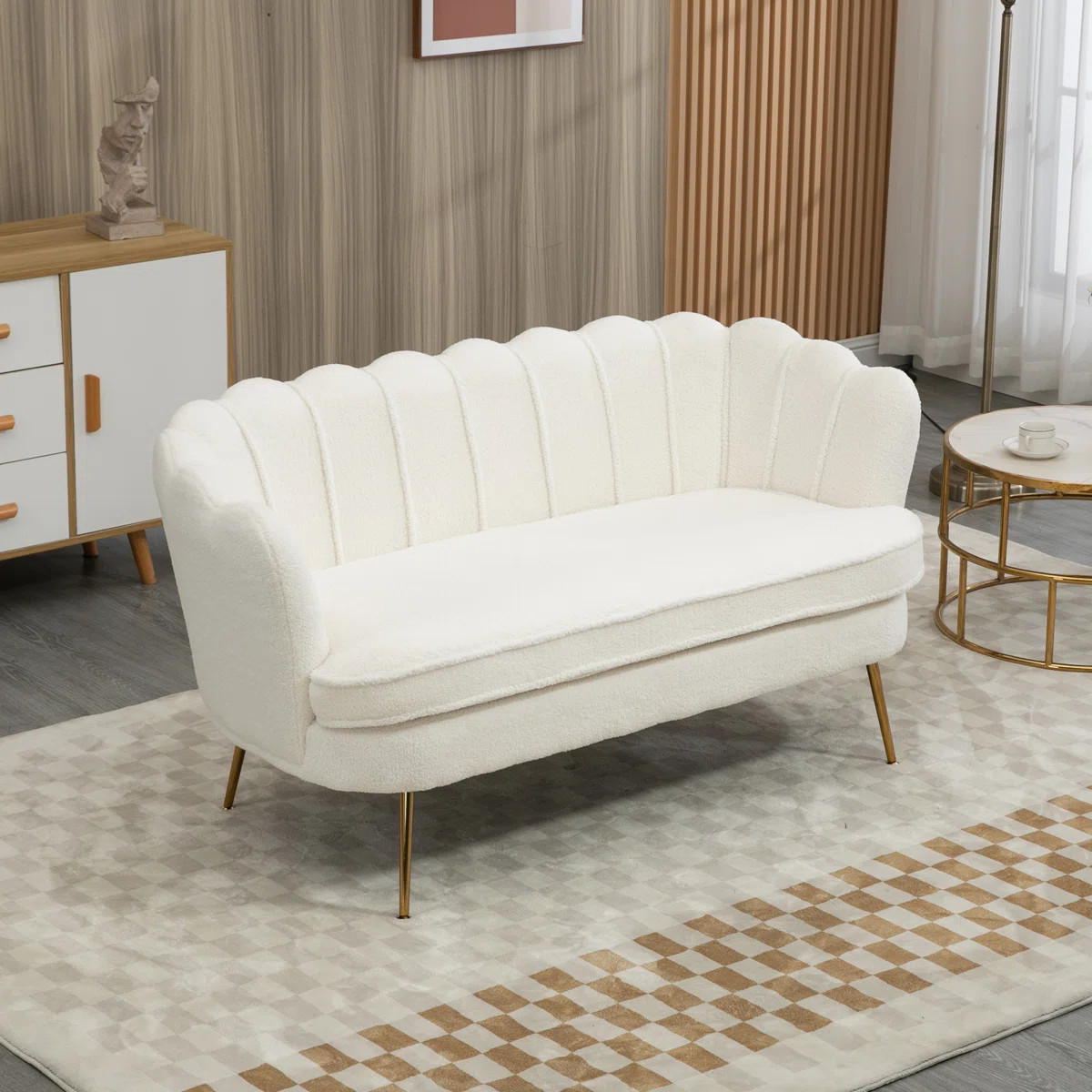 Shay 59.2" Flared Arm Curved Loveseat | Wayfair North America