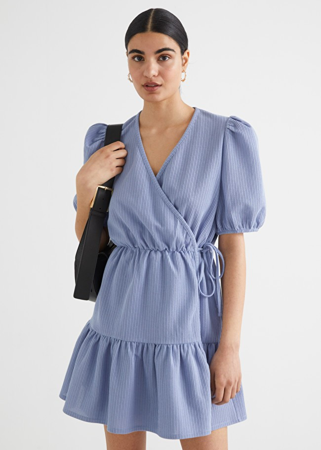 Puff Sleeve Mini Wrap Dress | & Other Stories (EU + UK)