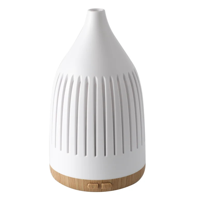 Mainstays White Ultrasonic Aroma Cone 150mL Oil Diffuser | Walmart (US)