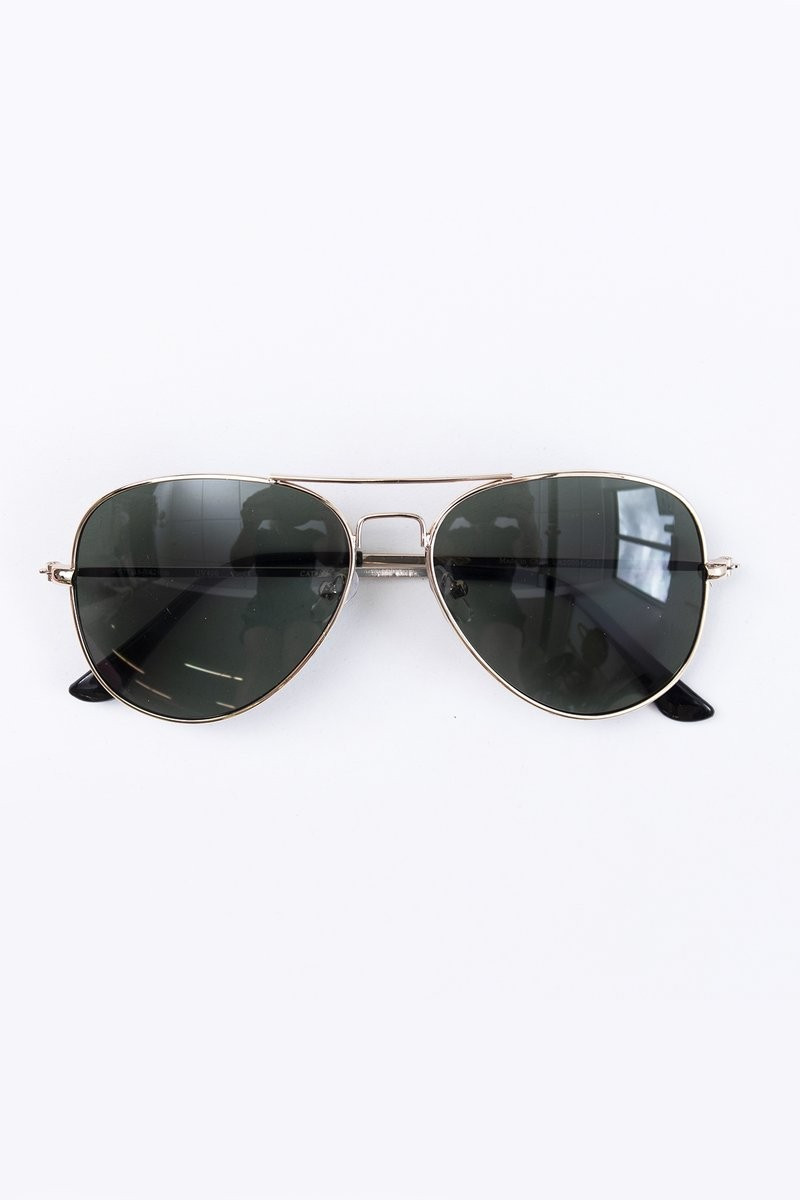 Catch A Flight Black/Gold Sunglasses | The Pink Lily Boutique