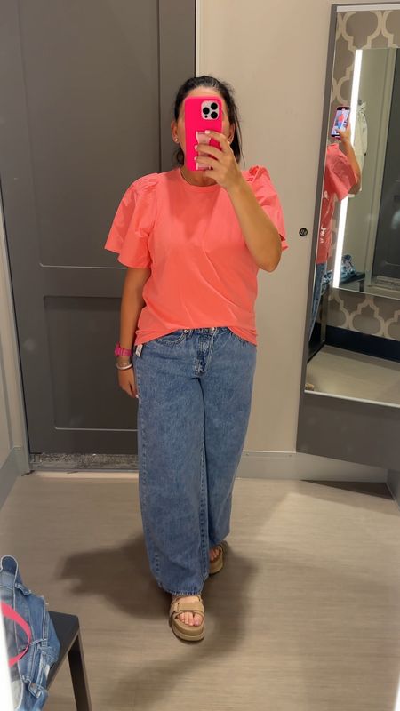 Target style lately has been 🔥 wearing a medium in the top that comes in multiple colors. And a size 8 in the wide leg.

#LTKfindsunder50 #LTKstyletip #LTKVideo