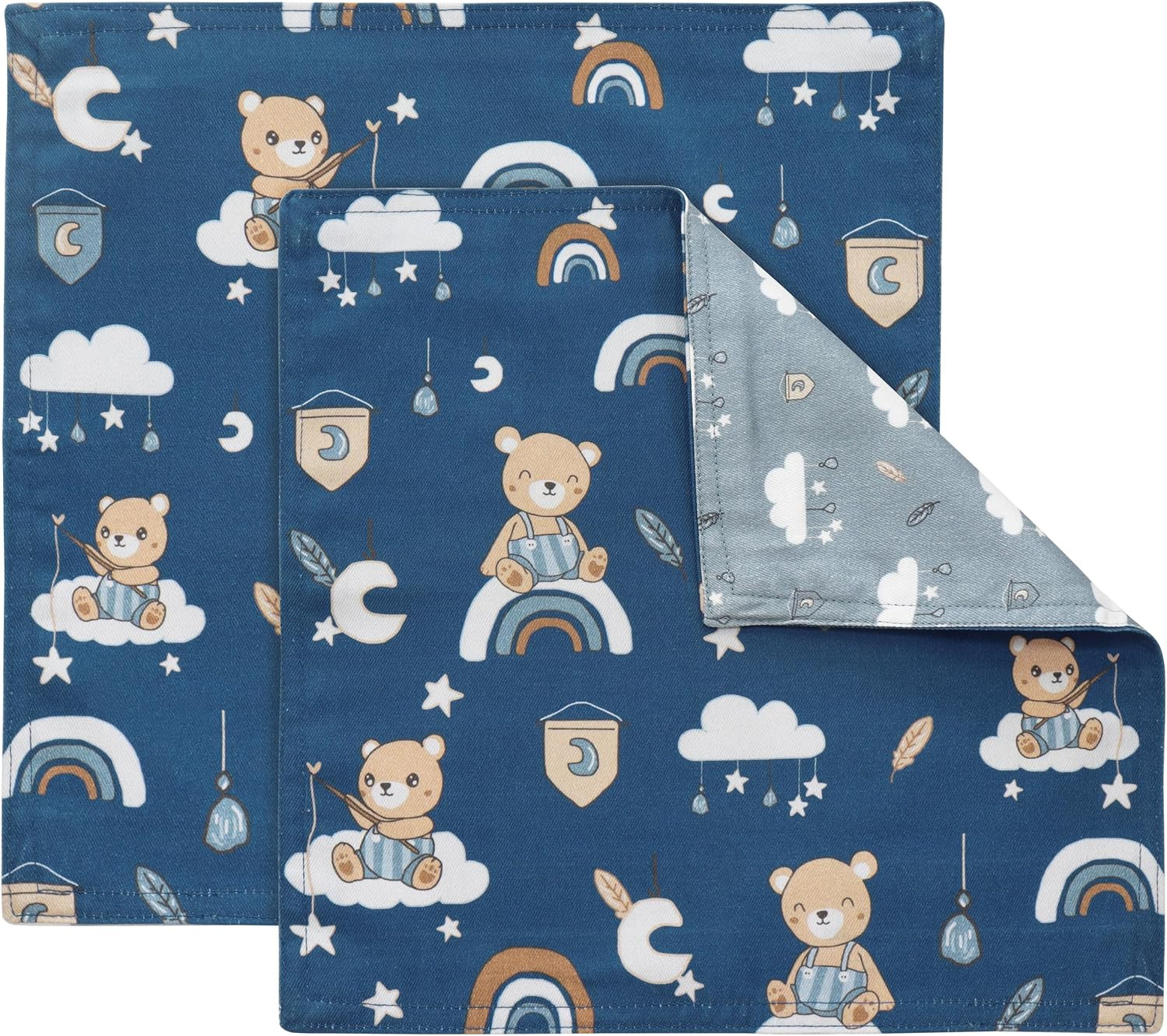 Reusable Cloth Napkins Cotton 12x12 in - Teddy | Amazon (US)
