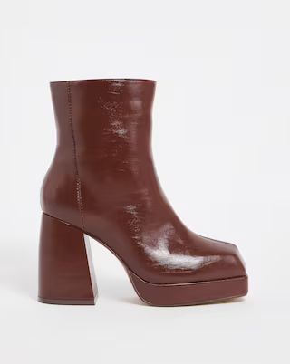 Lorna Platform Ankle Boots Wide Fit | Simply Be (UK)