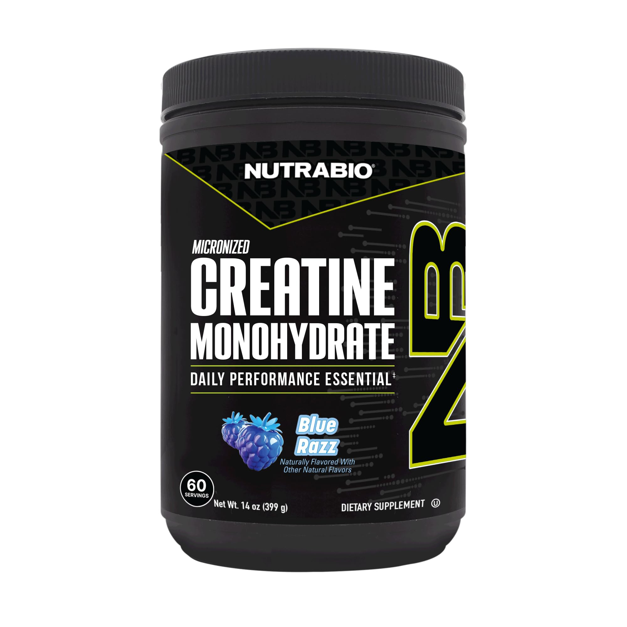 NutraBio Pure Micronized Creatine Monohydrate Powder Supplement, Blue Razz (300 g) - Supports Bul... | Amazon (US)