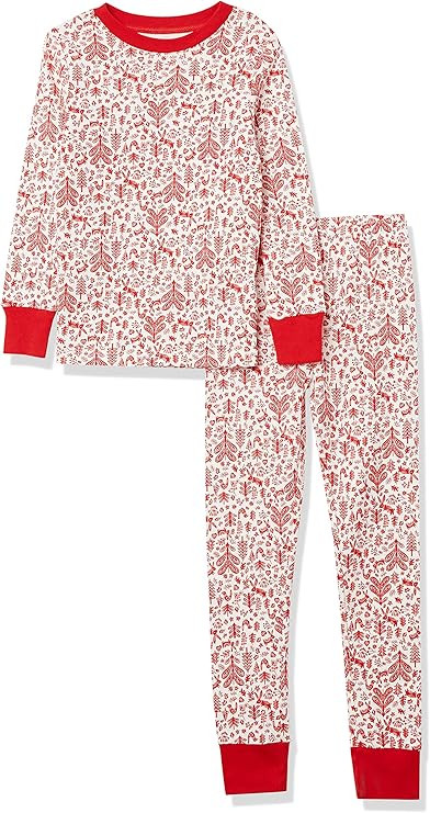 Amazon.com: Amazon Essentials Unisex Babies, Toddlers and Kids' Snug-Fit Cotton Pajama Sleepwear ... | Amazon (US)
