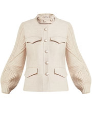 Arshia Mixed-Media Jacket | Veronica Beard