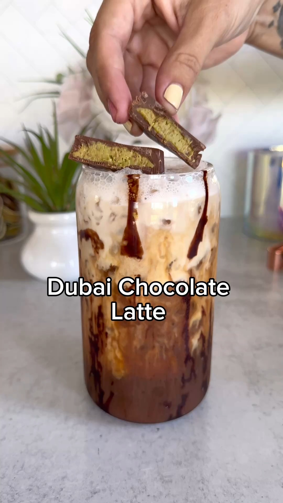 This drink is pure luxury in a cup. Inspired by the viral Dubai chocolate, this latte combines espresso, white chocolate, and pistachio. It’s smooth, nutty, and just the right amount of sweet. If you love pistachio and chocolate together, you need to try this.

Here’s how to make it:

Ingredients:
• 2oz espresso
• 1oz pistachio syrup
• 1oz white chocolate sauce
• 6-7oz milk of choice 
• 1-2oz pistachio creamer 
• Ice

This is one of those drinks that makes your morning feel extra special. Would you try this? 



#LTKWatchNow