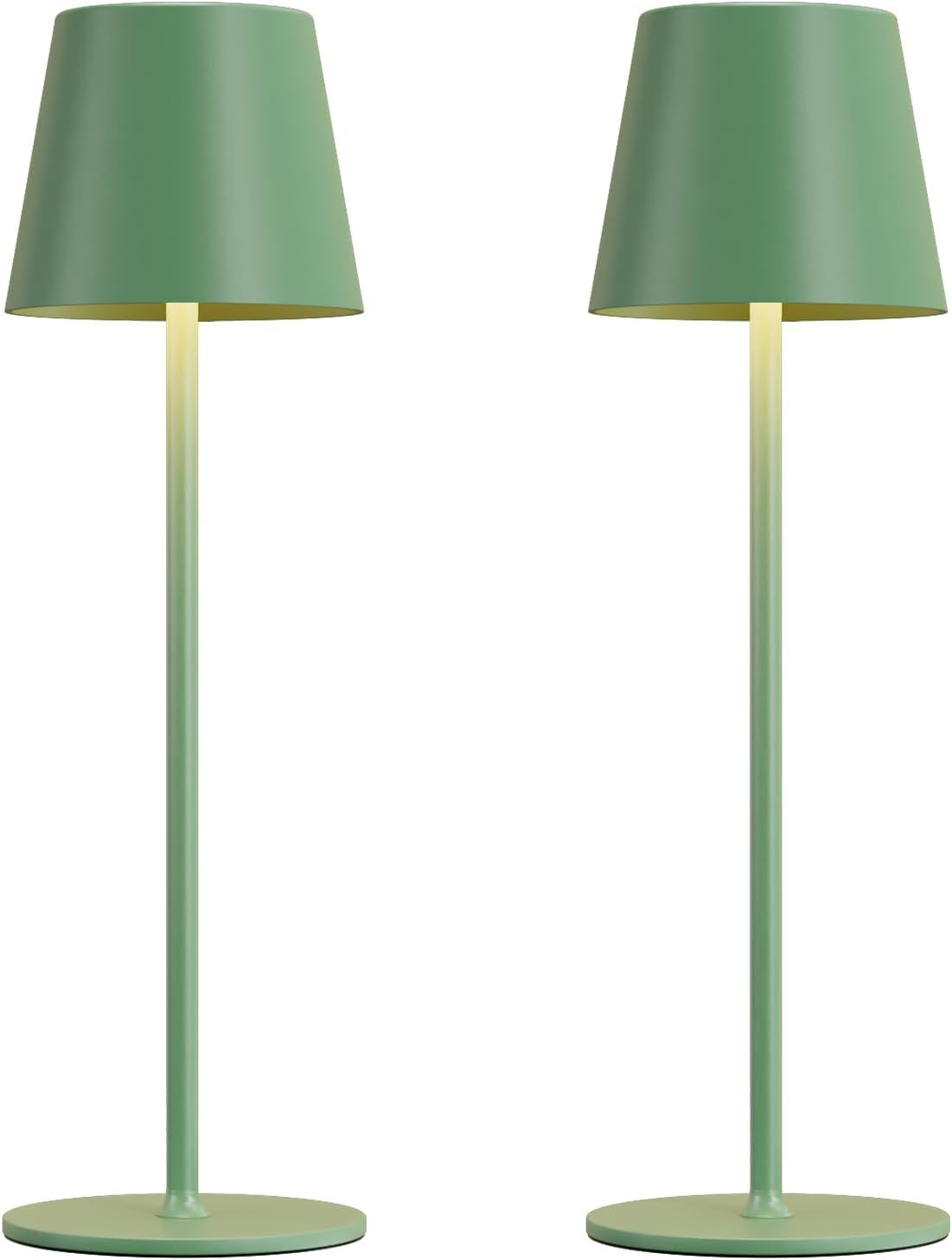 Kakanuo Cordless Table Lamp Rechargeable Green - KK 2 Pack 5000mAH Battery Operated Lamp for Dini... | Amazon (US)