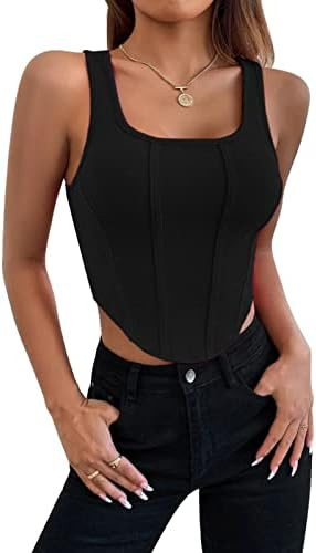 Top justo sem mangas, elástico e adequado para a pele, colete elegante feminino slim sem mangas ... | Amazon (BR)