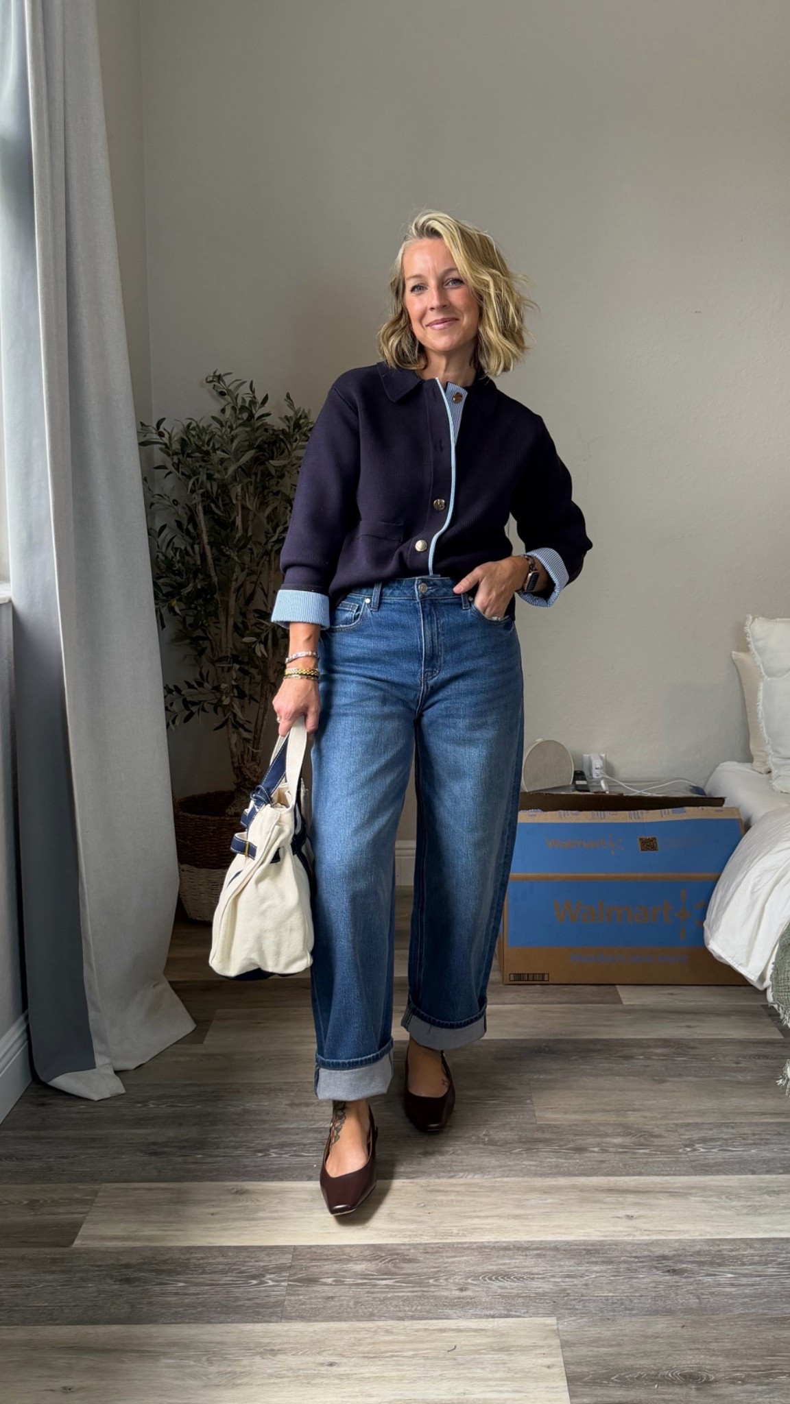 This haul has me shook. **THE BLANK PHOTO IS THE BOW SWEATSHIRT+*
Mediums in everything. The navy jacket I could’ve sized down in as well as maybe the speckled sweater. 
Jeans: both an 8 but I’d size up in the black and stay true for a relaxed fit or size down in the green! 
Shorts are a 7/28 with some room! SOFFTT
These bags 🥰🥰🥰

#LTKootd #LTKPetite #LTKgrwm