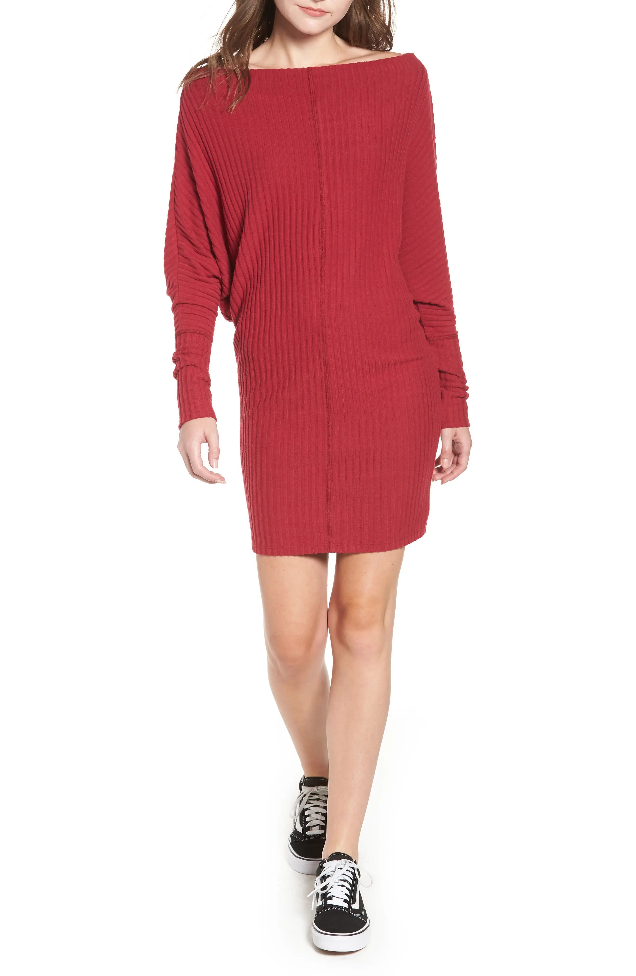 BP. Rib Knit Bateau Dress | Nordstrom