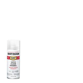 12 oz. Protective Enamel Satin Clear Spray Paint | The Home Depot