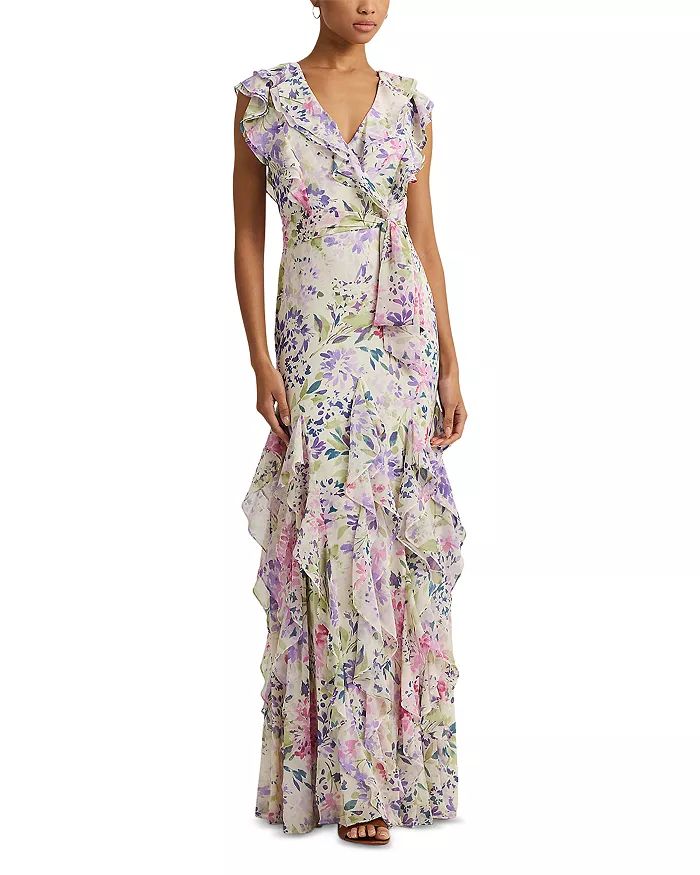 Ralph Lauren Floral Ruffle-Trim Georgette Gown Back to results -  Women - Bloomingdale's | Bloomingdale's (US)