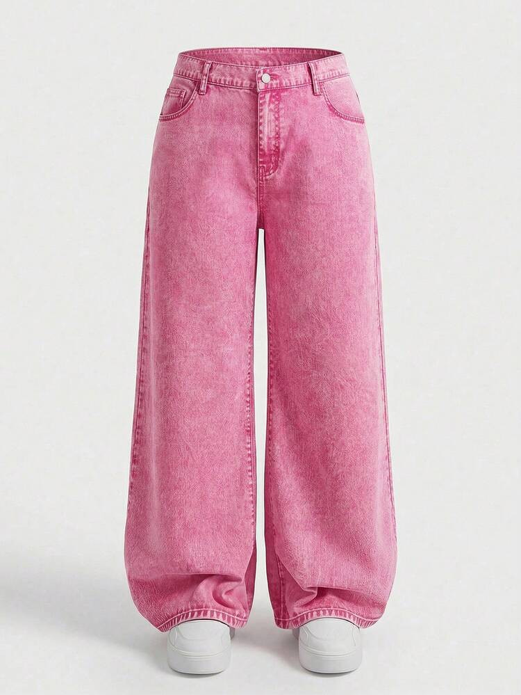 Pink jeans | SHEIN
