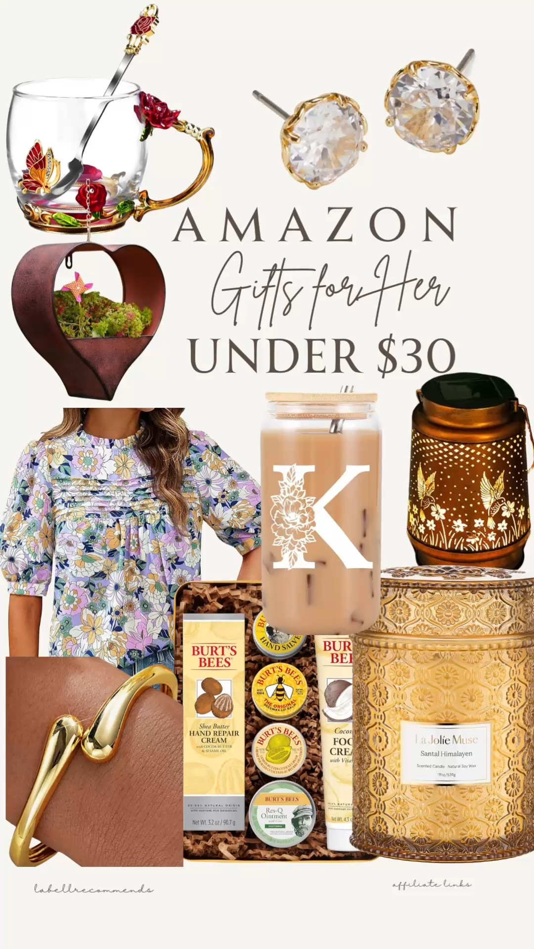 Amazon Christmas gift guide. All gifts are under $30. Gifts include candles, jewelry, outdoor lantern, and fancy coffee and tea cups.  The perfect gifts for the moms, sisters, daughters, or friends in your life. 

#giftsunder$30, #giftsforher, #affordablegifts #Amazonchristmasgifts

Candle  gift ideas, unique gifts for mom, personalized Christmas gifts, handmade gifts for mom, best Christmas gifts for moms and sisters, jewelry, outdoor decor gifts for mom, Christmas gift guide.

#LTKFindsUnder50 #LTKGiftGuide #LTKHoliday