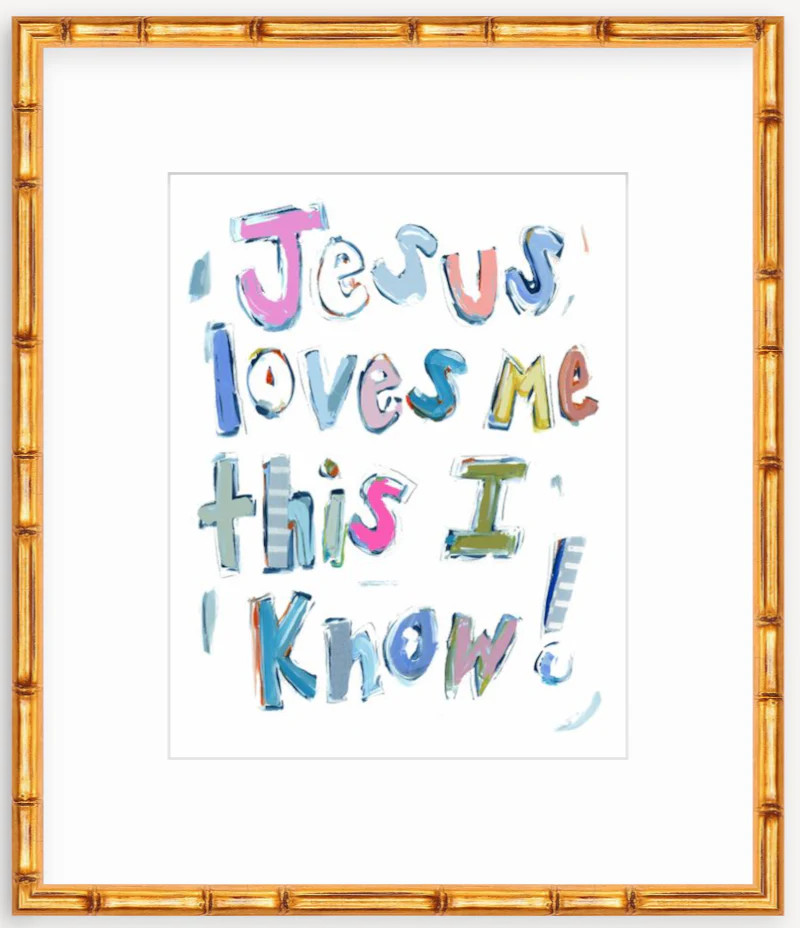 "Jesus Loves Me" on paper | Chelsea McShane Art