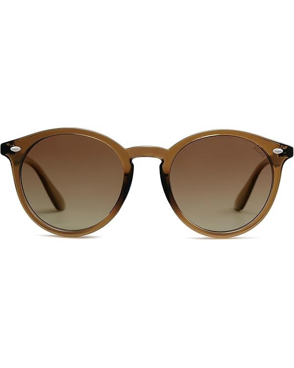 SOJOS Retro Round Polarized Sunglasses for Women Men Classic Vintage Sunnies SJ2069 | Amazon (US)