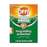 OFF! Deep Woods Mosquito and Insect Repellent Wipes, Long lasting, 12 Individually Wrapped Wipes | Amazon (US)