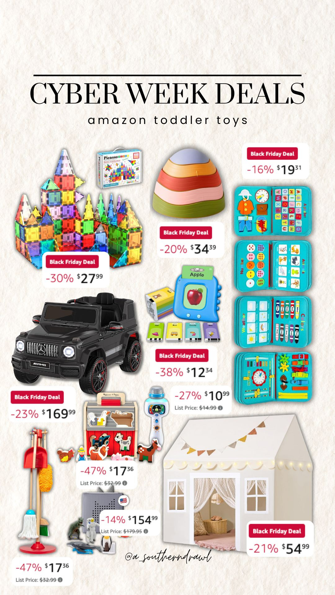 Amazon Cyber Week Deals for toddler✨🎁 rounded up some of my favorites on sale! cyber week deals, cyber week sales, black friday deals, black friday sales, cyber monday deal, cyber monday sales, cyber monday, amazon deals, best amazon deals, amazon toddler deals, toddler toys, Grace White, A Southern Drawl 

 #LTKCyberWeek #LTKHoliday #LTKSaleAlert