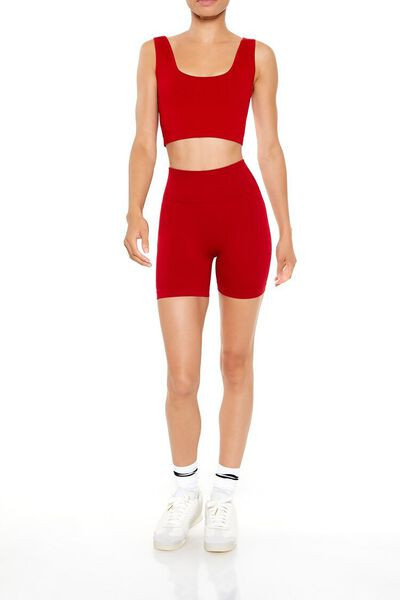 Active Seamless Uplift Scrunch Biker Shorts | Forever 21