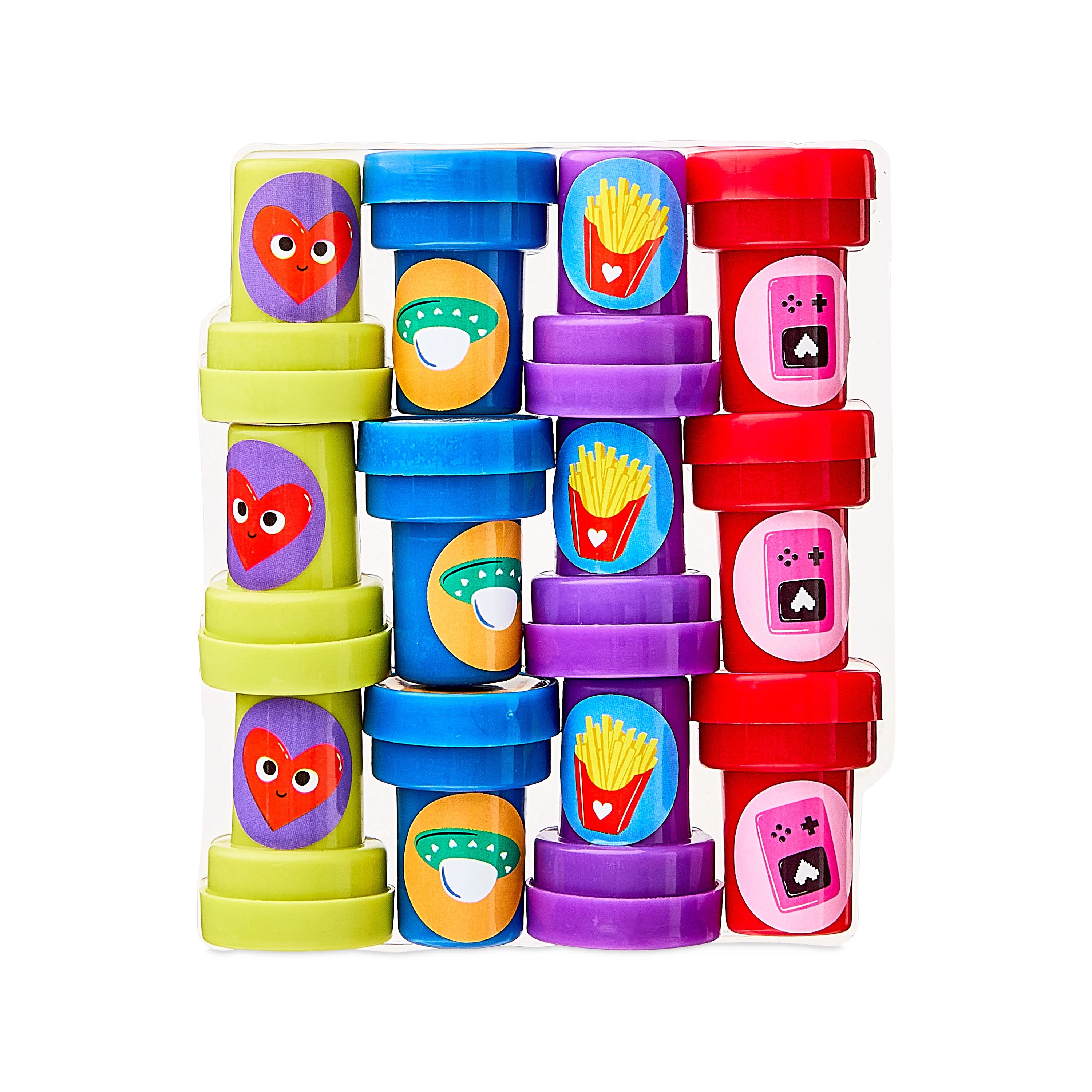 Self Inking Stamper Party Favors, Multicolor, 12 Count, Valentine's Day by Way To Celebrate | Walmart (US)