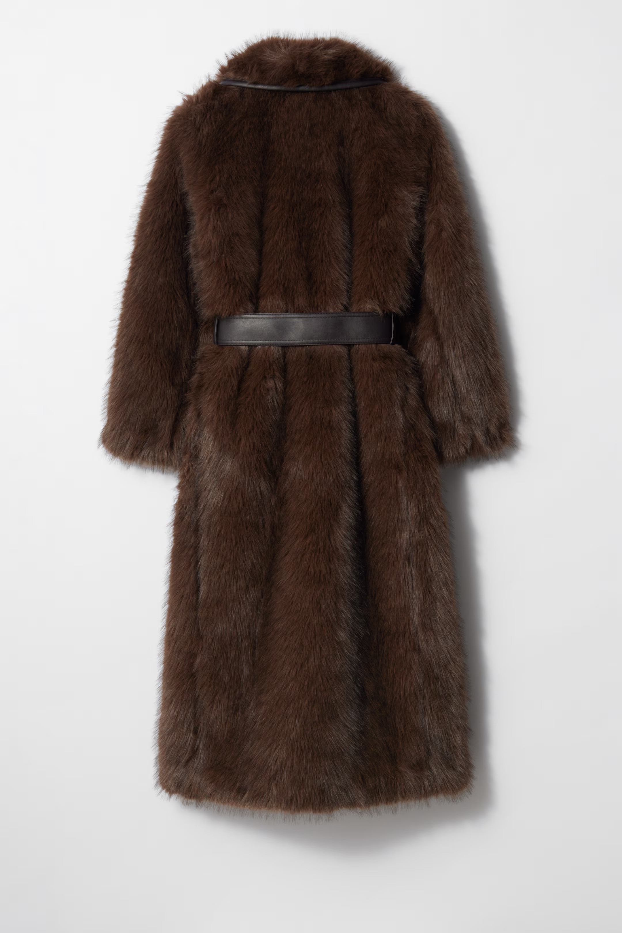 Belted Faux Fur Coat | H&M (UK, MY, IN, SG, PH, TW, HK)