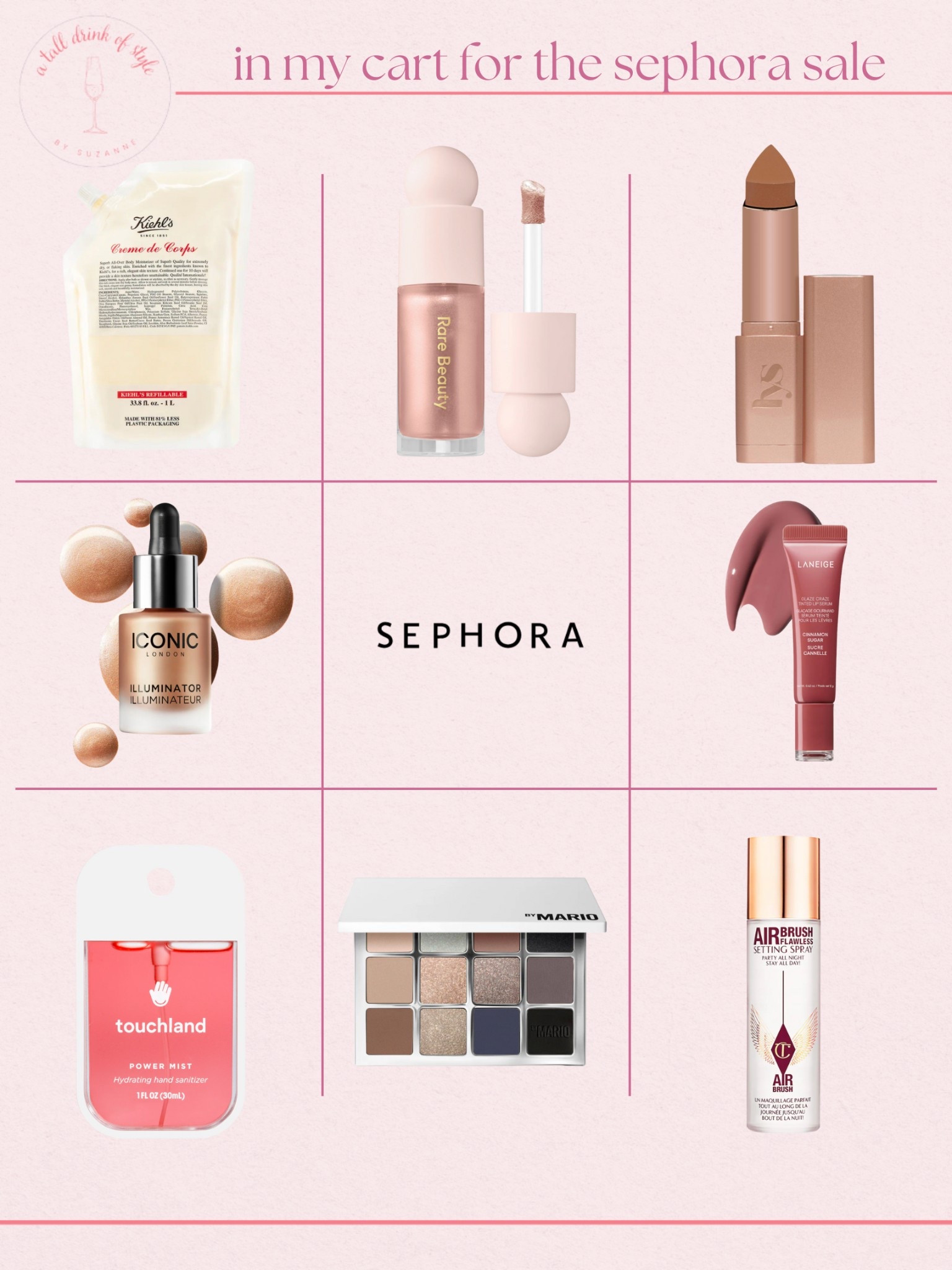 Sephora sale, in my cart, makeup finds, beauty must haves, timeless beauty, beauty staples, beauty over 50, iconic London, laneige, rare beauty, kiehls, dibs beauty, charlotte tilbury, touchland, makeup by Mario, 

#LTKBeauty #LTKSaleAlert #LTKFindsUnder50