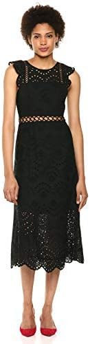 Sam Edelman Women's Sleeveless Eyelet Midi Dress | Amazon (US)