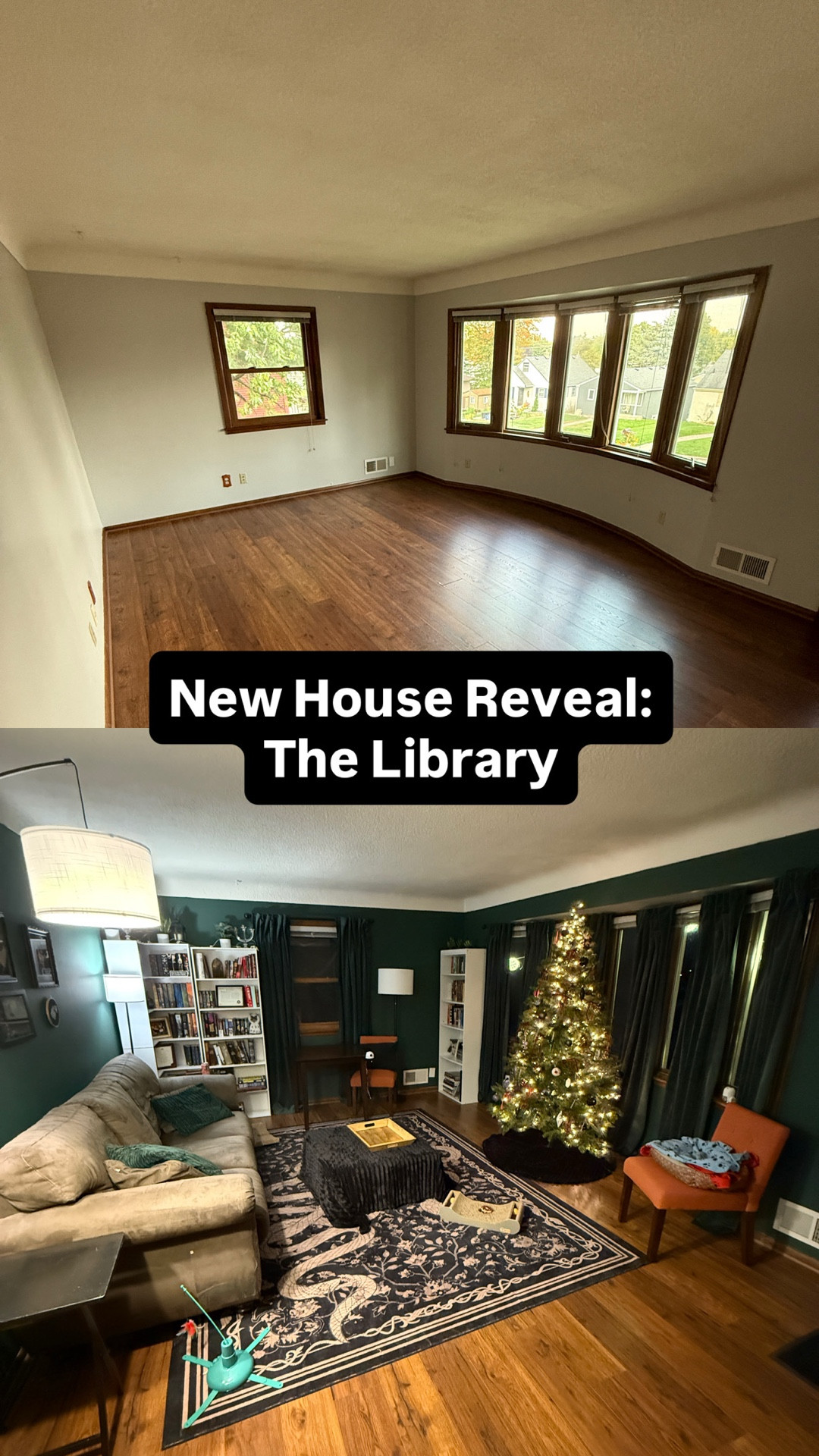 Sharing our redecorated library!
We just bought a new house and it’s a work in progress but I’ve turned the former “formal sitting room” into a dark academia inspired library.

#LTKdayinmylife #LTKHome #LTKHoliday