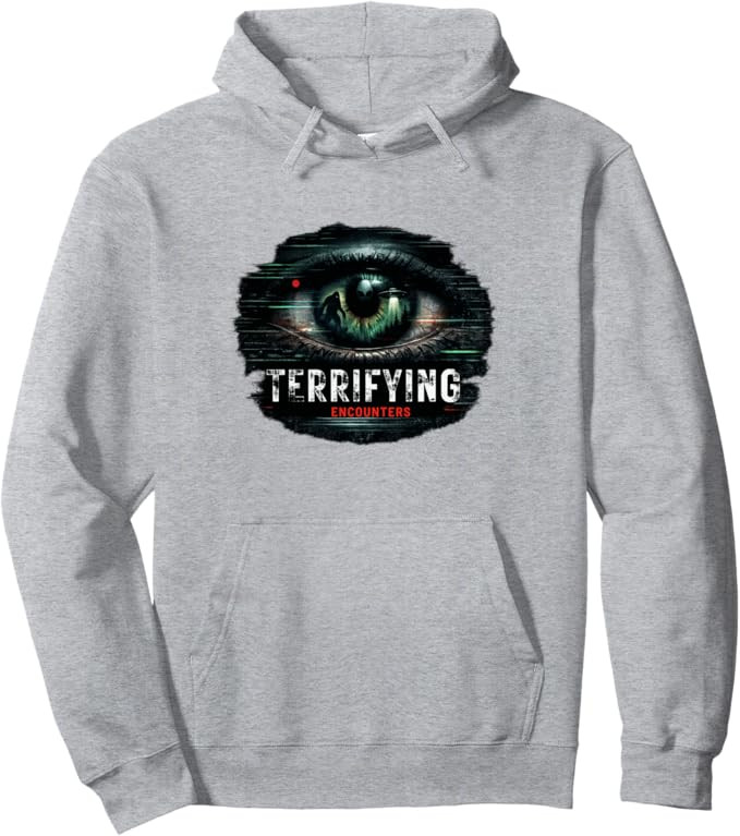 Terrifying Encounters Paranormal Horror Mystery Graphic Pullover Hoodie | Amazon (US)