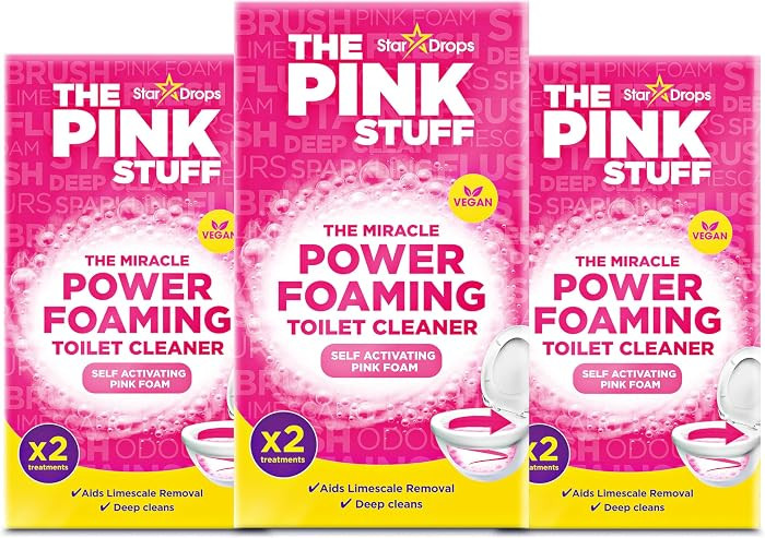Stardrops The Pink Stuff Miracle Power Foaming Toilet Cleaner \u2013 Self-Activating Formula for ... | Amazon (US)