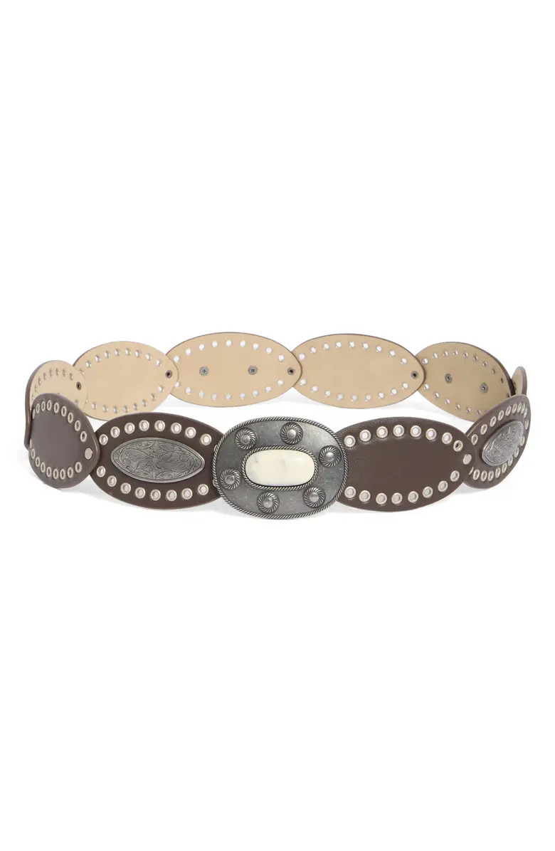 Oval Buckle Grommet Belt | Nordstrom Rack