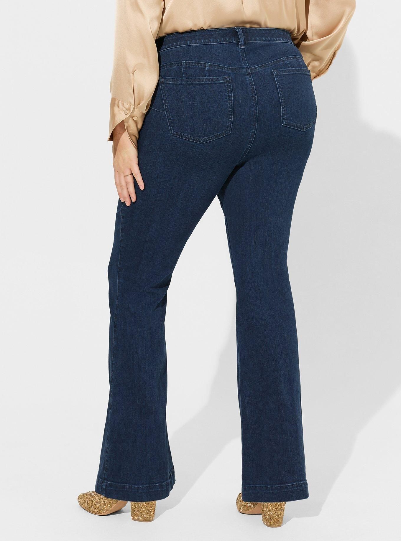 Bombshell Flare Premium Stretch High-Rise Jean | Torrid (US & Canada)