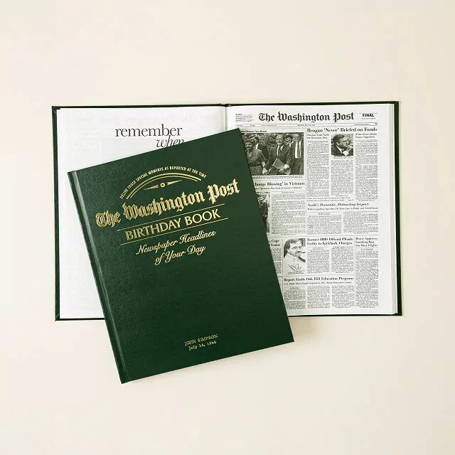The Washington Post Custom Birthday Book | UncommonGoods