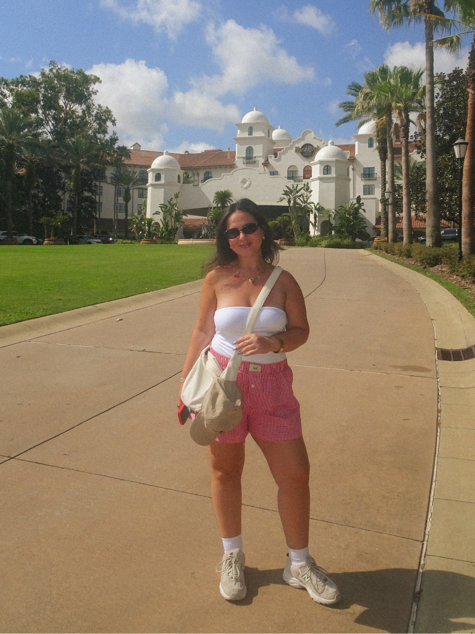 love a tube top & boxer shorts combo 🤝 wearing a M in the top! Shorts are from Oddli but linking similar & more affordable options. // casual summer outfit, summer fashion trends, boxer short outfits, theme park outfit

#LTKFindsUnder50