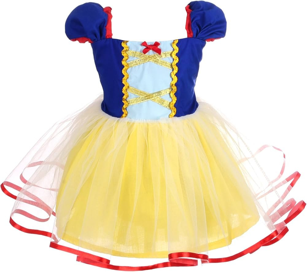 Dressy Daisy Princess Dress with Apron Summer Outfit Casual Wear for Girls Size 5 | Amazon (US)