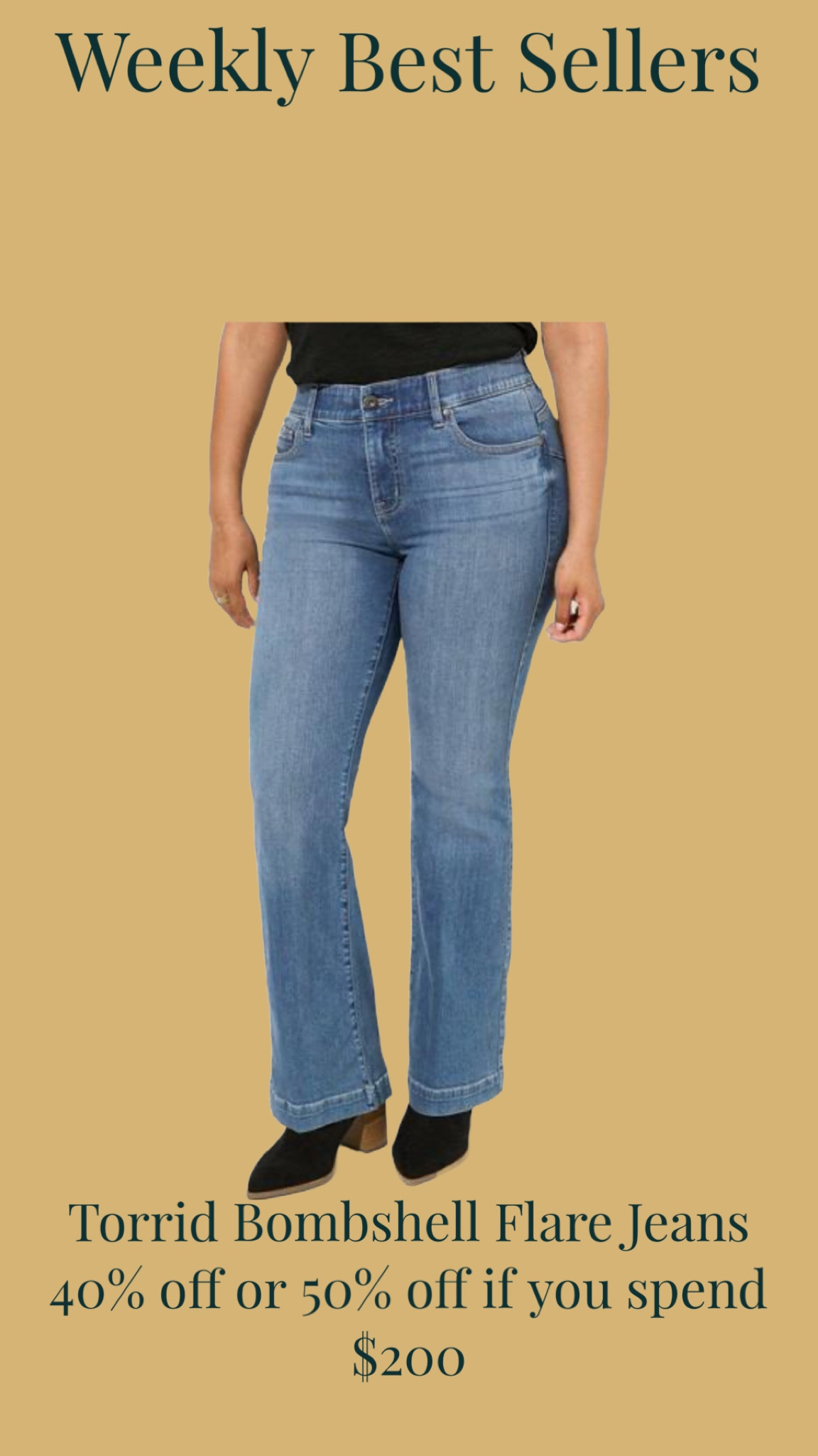 Torrid’s bombshell line of jeans are my FAVORITE! They’re so comfy and you can choose the right length for you. These are 40% off or 50% off if you spend 200.00!

#LTKsalealert #LTKfindsunder100 #LTKplussize